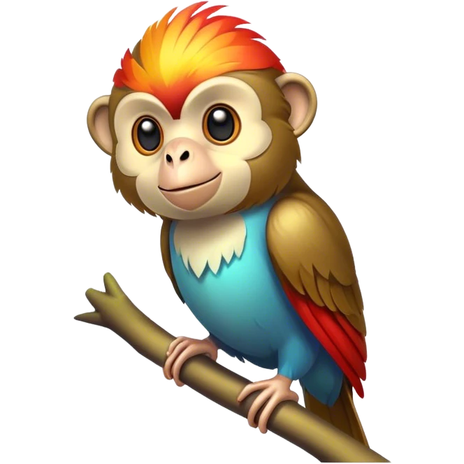 Monkey bird emoji