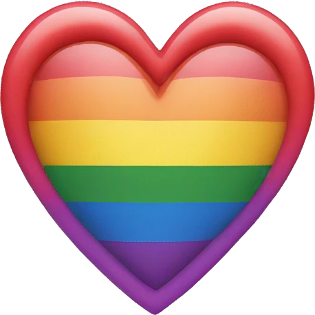 Pride heart emoji