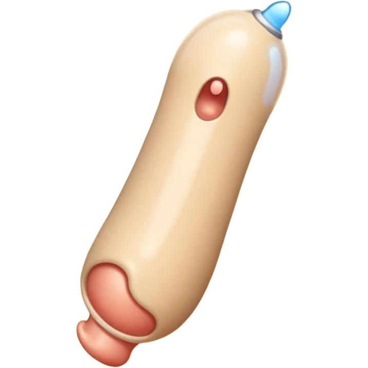 A penis having an orgasm with a little bit of ejaculation emoji