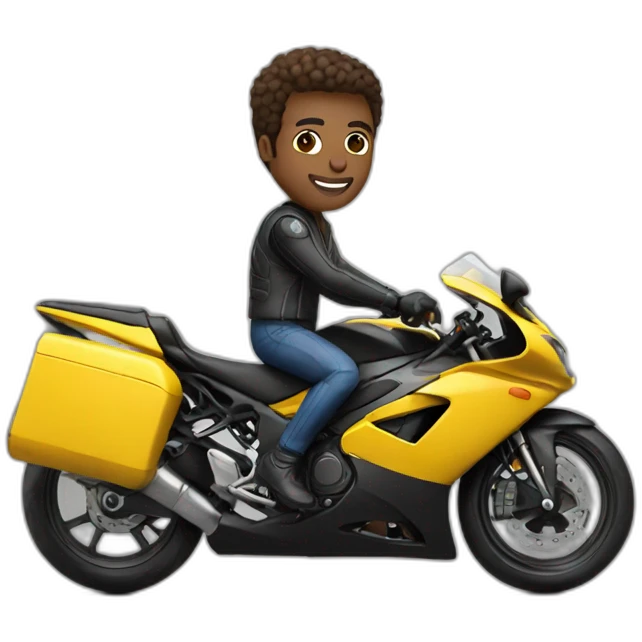 Man on superbike emoji