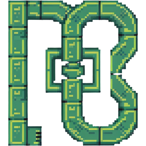 SR CRYPTO text in classic 8-bit pixel style emoji