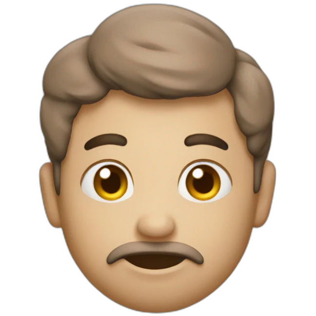 number 379 in cloudy style, brown emoji