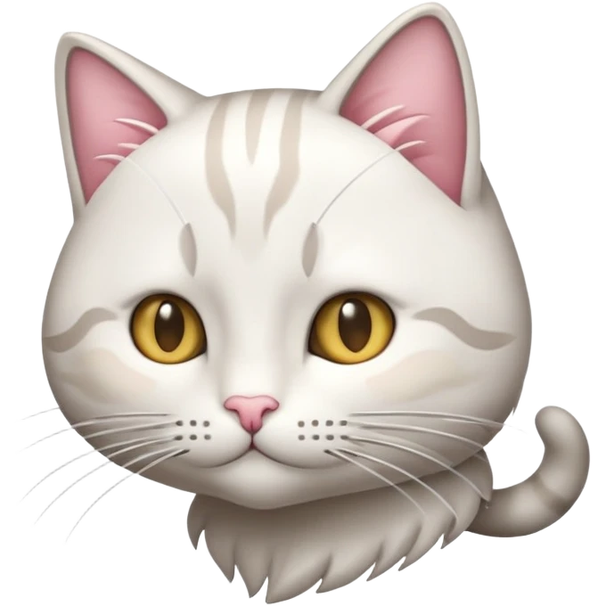 Милый котик ест сосиску emoji