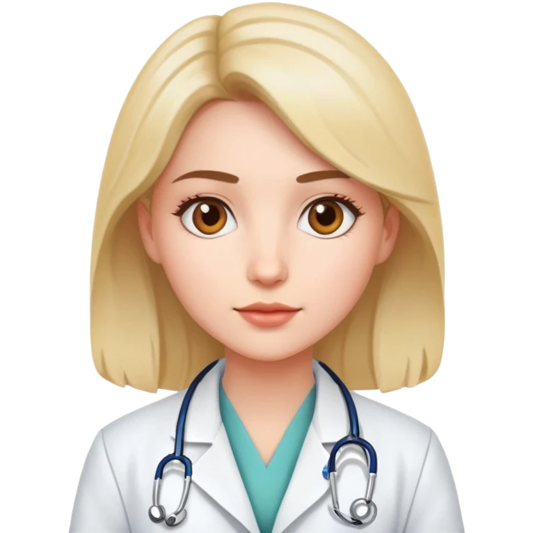 Beautiful girl doctor emoji
