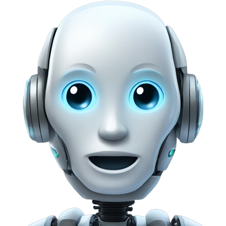 AI robot saying vel emoji