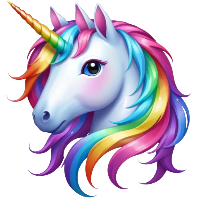 Unicorn hair  emoji