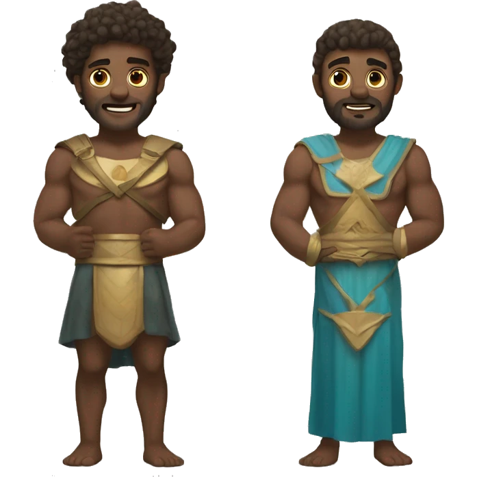 The twin brothers who are a giant demigods and sons of Poseidon emoji