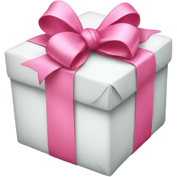 present with pink bow  emoji