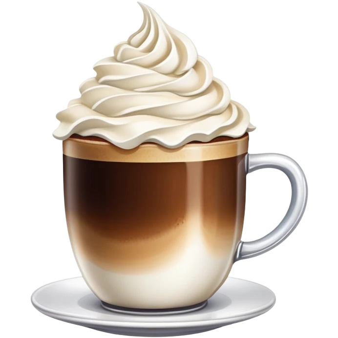 Coffee with whipped cream  emoji