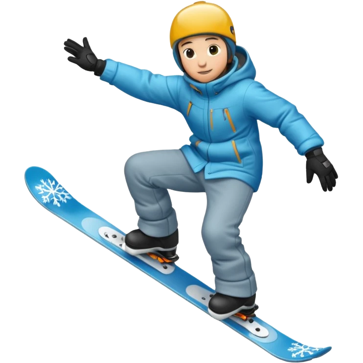 snow jibbing rail emoji