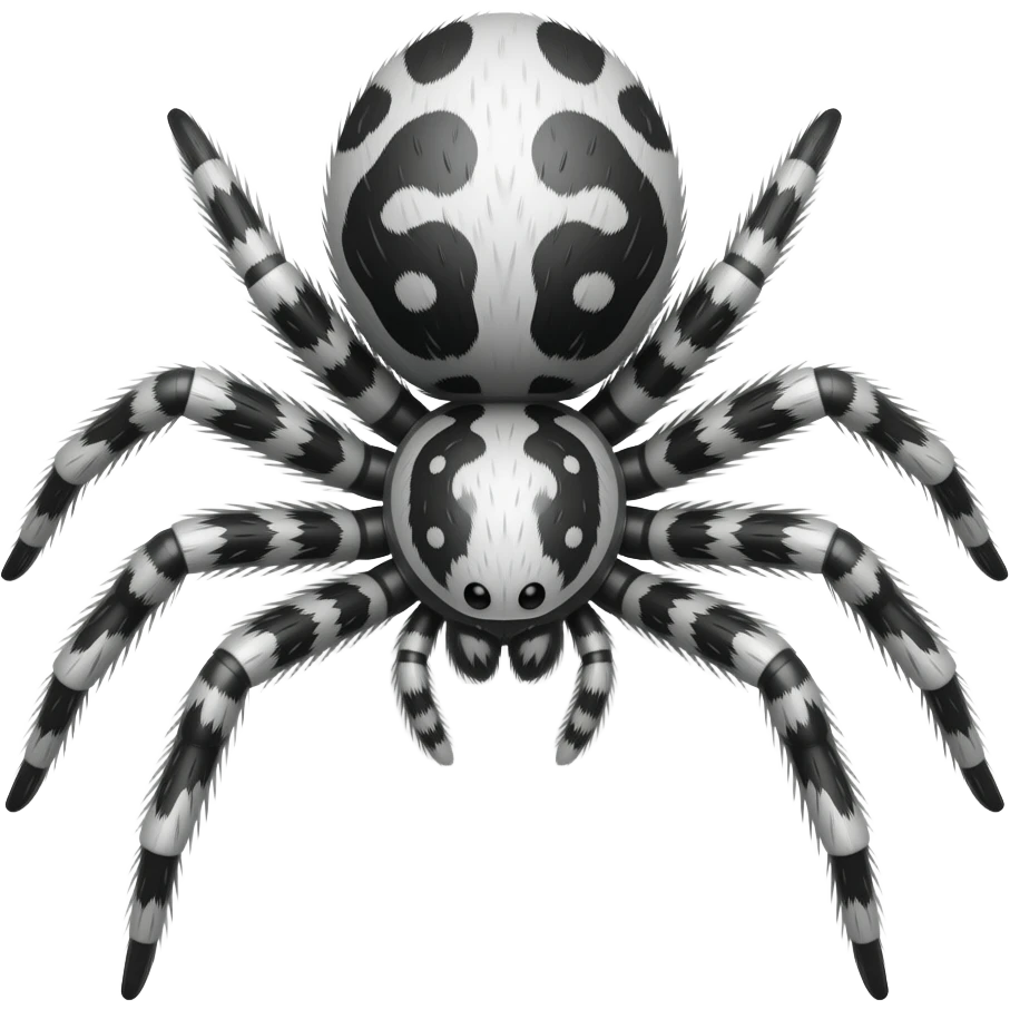 I want a black and white transparent spider imoji like this ༗ emoji