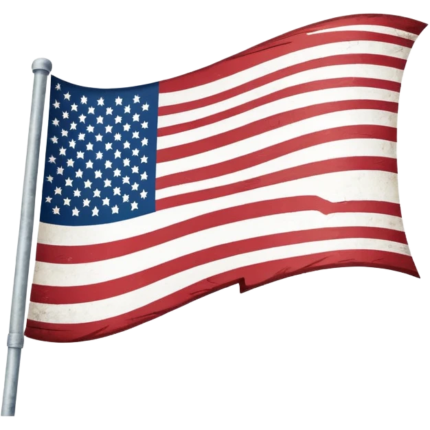 upside down American flag, distress signal emoji