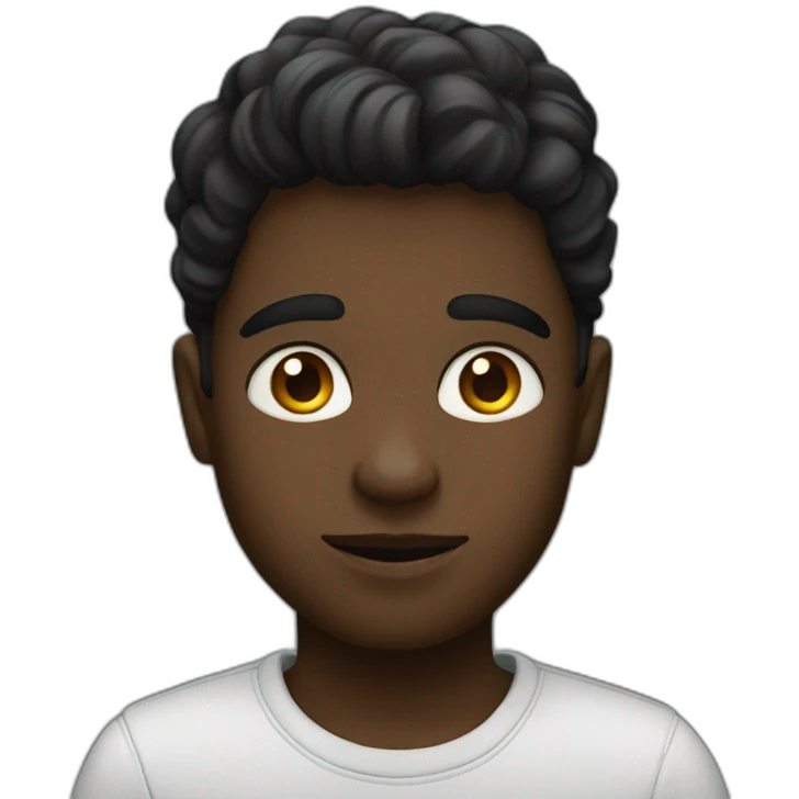 Un garçon noir emoji