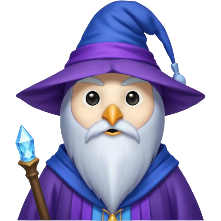 Penguin Wizard emoji
