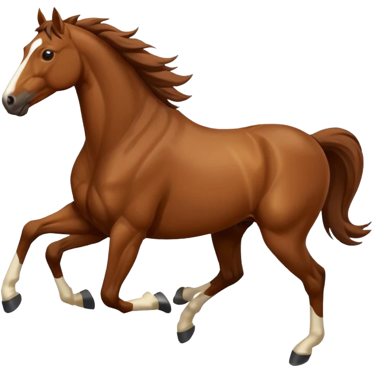 Horses running emoji