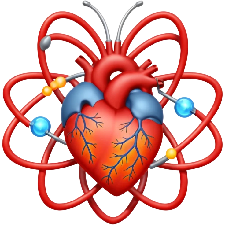heart with atomic orbitals emoji