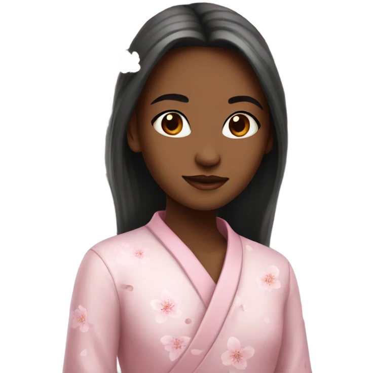 Girl cherry blossom emoji
