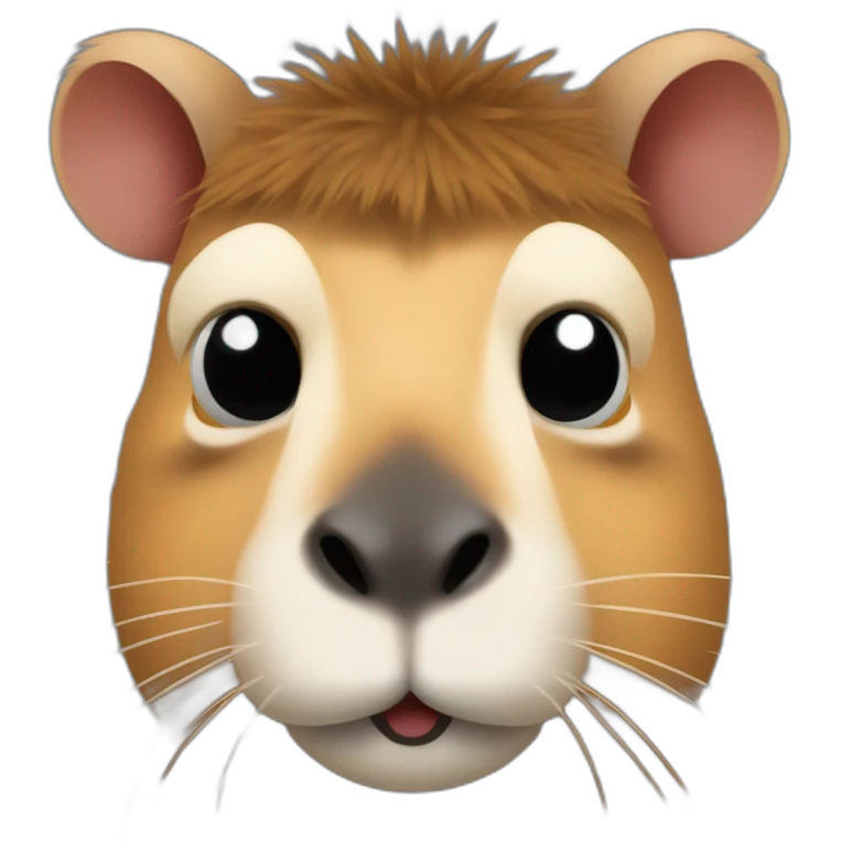 Capybara sur Macron emoji
