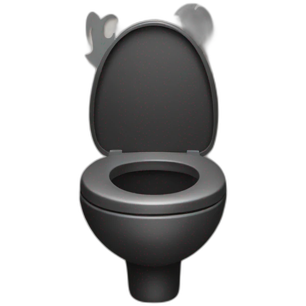 Batman seat on the toilettes  emoji