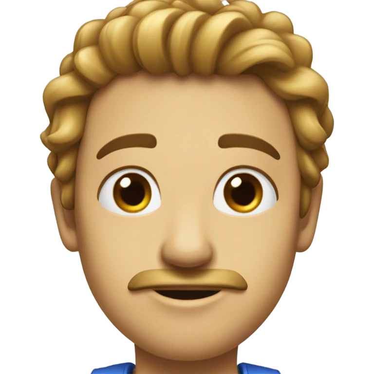 хлопушка синяя emoji