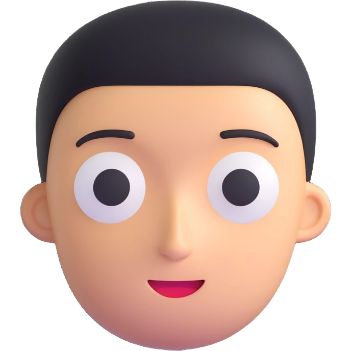 character with oval-shaped head with flat top emoji