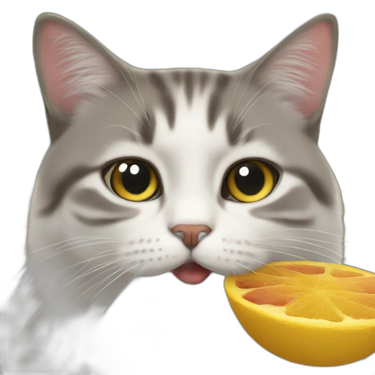 Chat qui mange un chat emoji