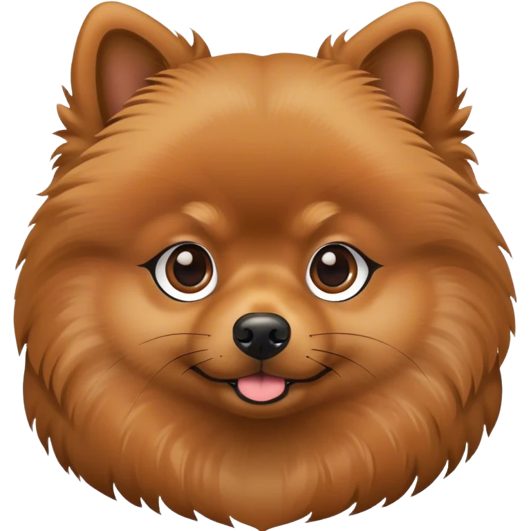 brown Pomeranian  emoji