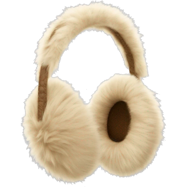beige fur earmuffs emoji