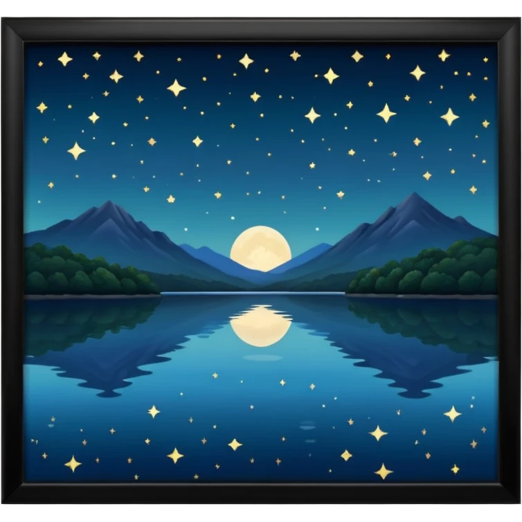 arkansas lake in the night emoji