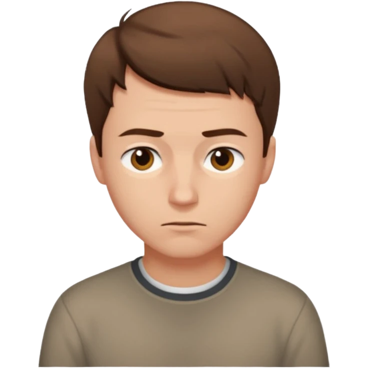 Man looking down at ground emoji