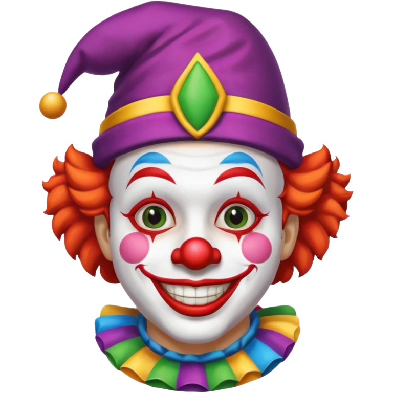 Clown with jester hat emoji