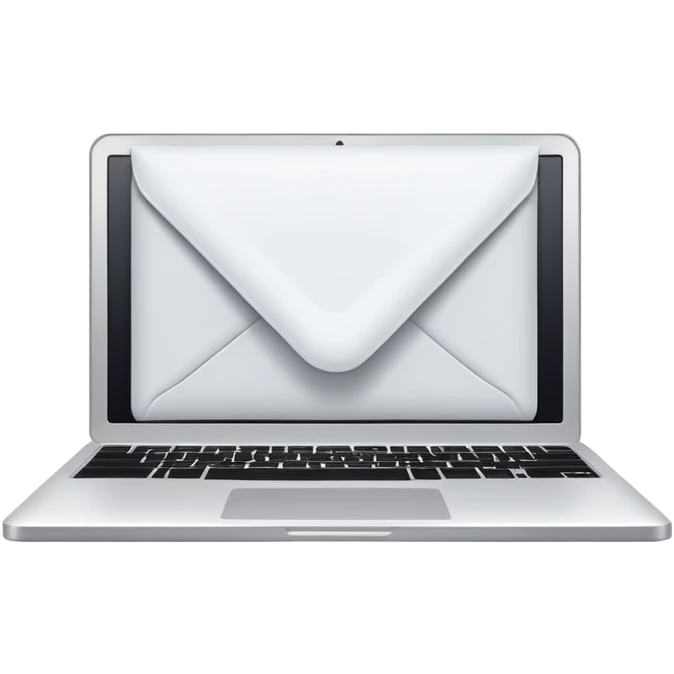 envelope digital laptop emoji