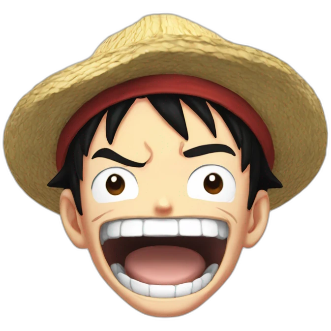 Luffy Gear 5 laugh emoji