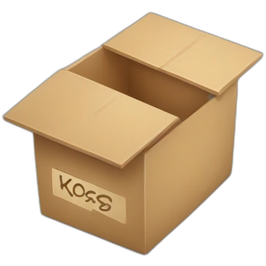 a box with an inscription kosss.ru emoji
