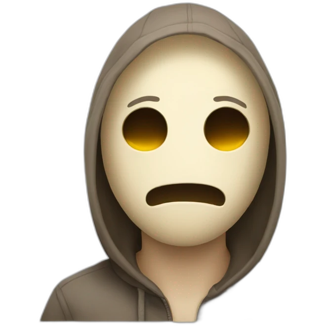 hidding face squeletton emoji