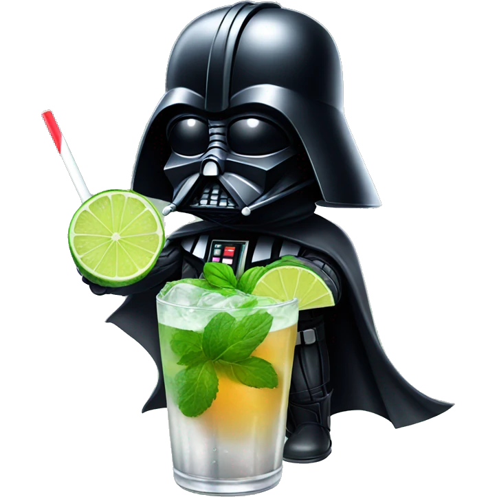 darth vader with mojito emoji