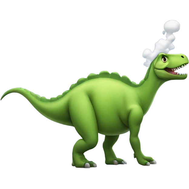 Dinosaur farting  emoji