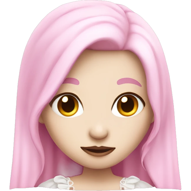 Cute pink pale vampire princess  emoji
