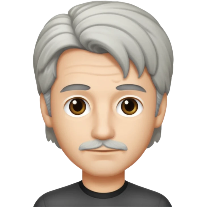 Michael Yanni with salt n pepper hair and no moustache emoji