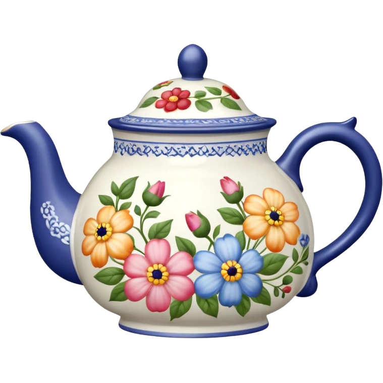English tempot with flowers on it emoji