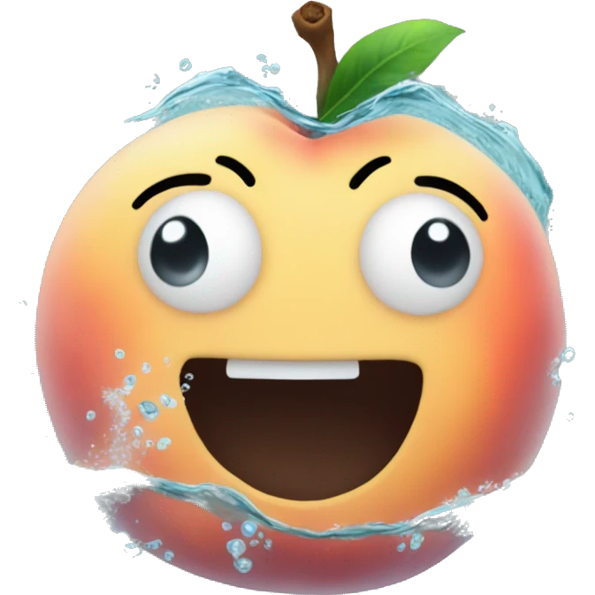 Peach But UnderWater with no face emoji