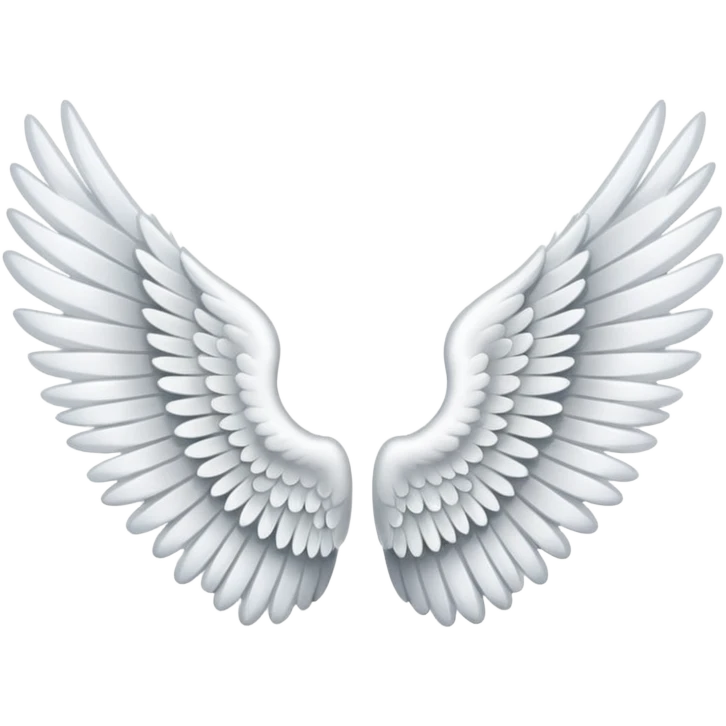Single angel wing emoji