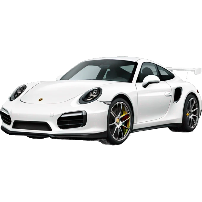 white porsche turbo s gt emoji