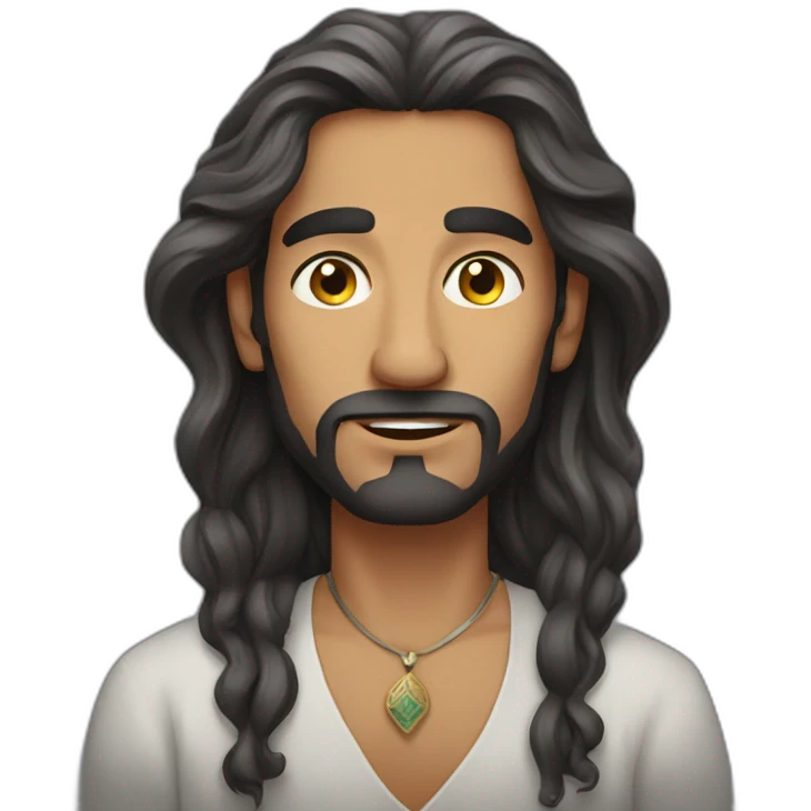 Moroccan long haired man emoji