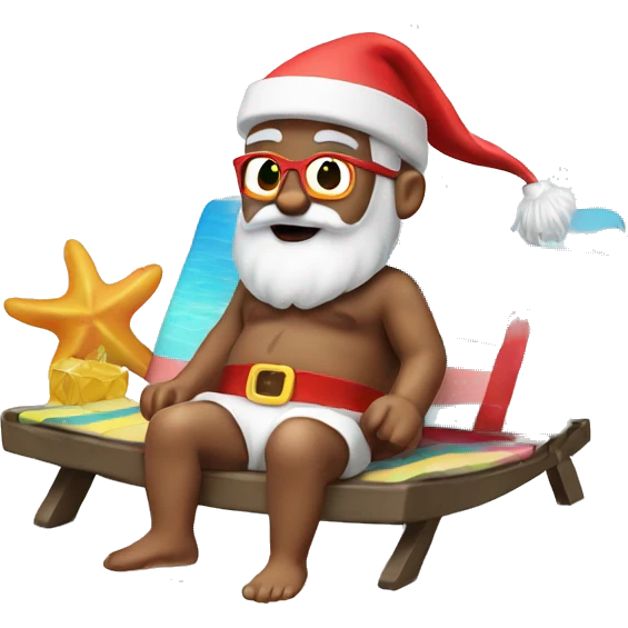 Beach Santa  emoji