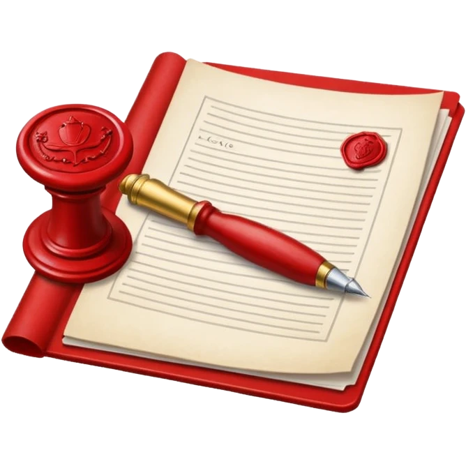 thumbnail picture mac os, white document physical written paper, red wax mark elegant emoji