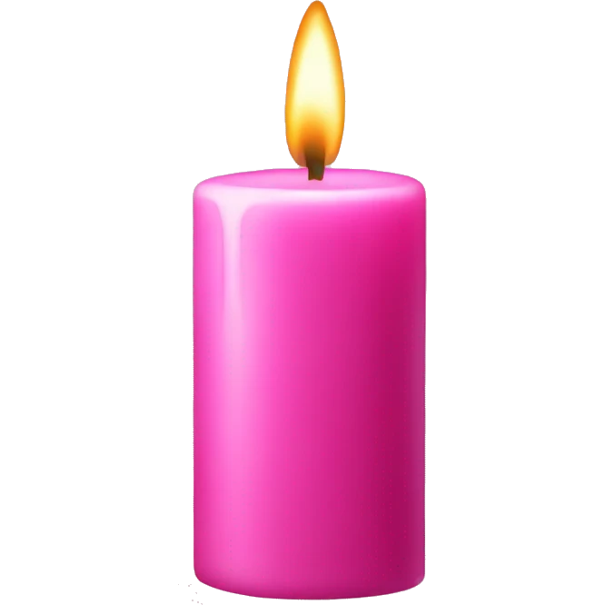 Pink candle  emoji
