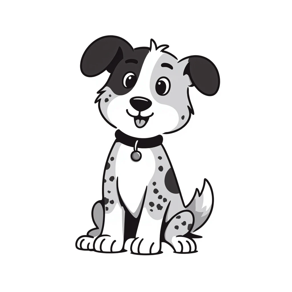 Merle border collie dog sitting emoji