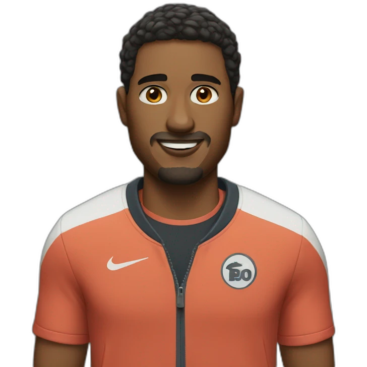 a man with nike clothes emoji