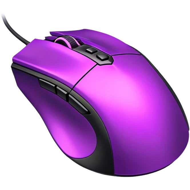 neon Purple gaming mouse emoji